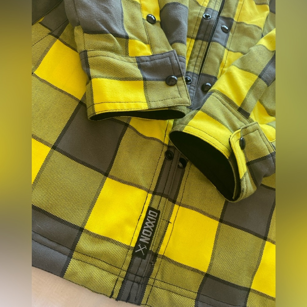 Dixxon reversible flannel jacket! Yellow and black men’s XL. DEFENDER.
